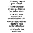 thumbnail image 5 of Equate 2-Blade Disposable Razors, Blue, 12 Count, 5 of 7