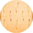 thumbnail image 1 of Ahgly Company Indoor Round Solid Orange Modern Area Rugs, 4' Round, 1 of 1