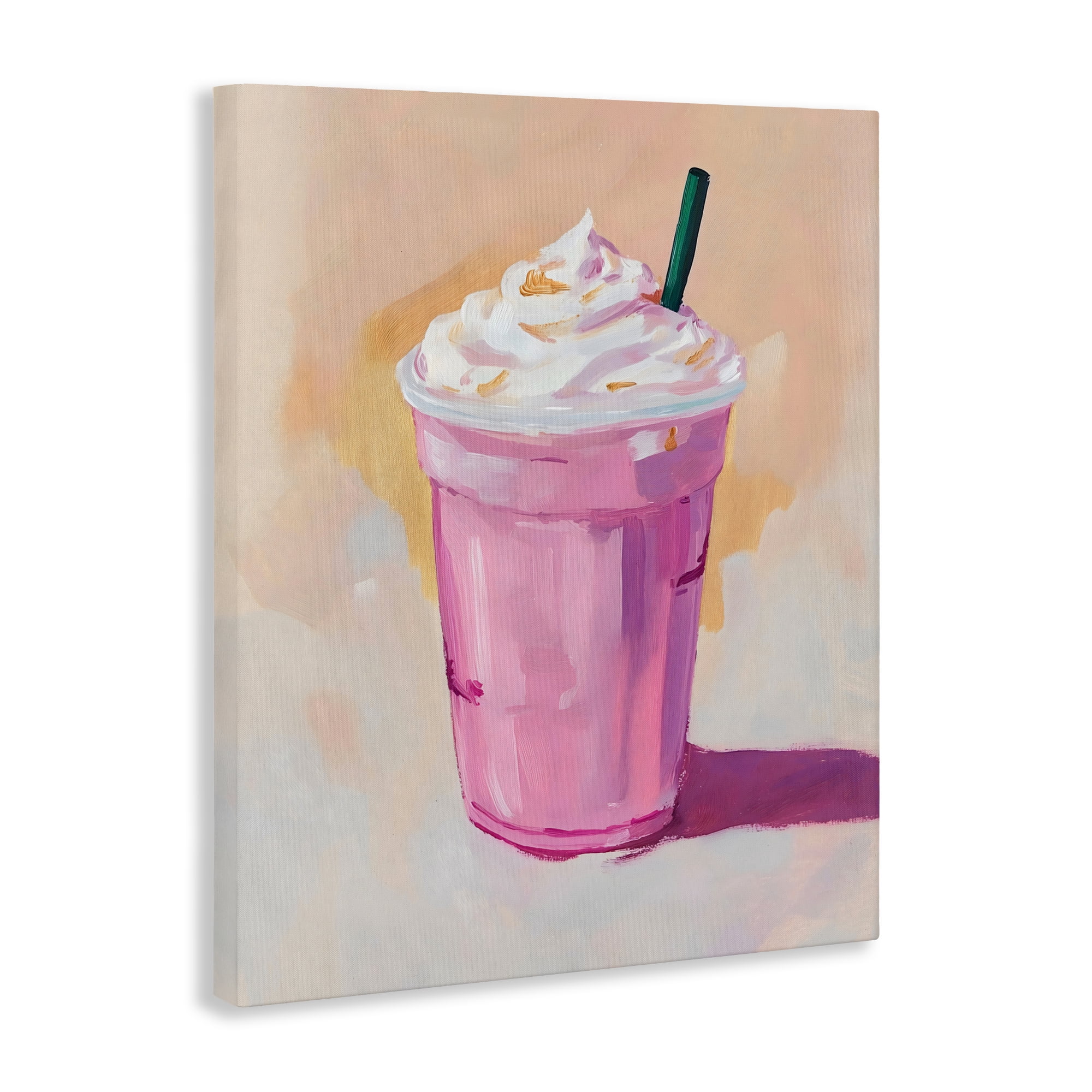 Stupell Industries Pink Strawberry Shake Canvas Wall Art, design by The Prints Vibe