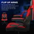 thumbnail image 4 of RESPAWN 3085 Ergonomic Gaming Chair for Adults, High Back Office Chair with Headrest and Flip Up Arms, Leather Racing Style Gaming Seat with Lumbar Support, Video Game Computer Desk Seat - Red, 4 of 7