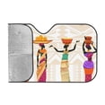 thumbnail image 2 of Bingfone Beautiful Black African Woman In Ethnic Dress Car Windshield Sunshade,Sun Foldable Sun Shield Sun Visor For Car - Small, 2 of 8