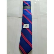 Men's Tommy Hilfiger Variety Of Ties Choose Color or Design B4HP (Blue Pink Stripe)