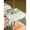 thumbnail image 2 of Outdoor Table Cloth with Umbrella Hole and Zipper,Eucalyptus Leaves Waterproof Square Tablecloth 54"x54",Watercolor Weeping Teal Botanical Vintage Washable Table Cover for Outside Party Patio Picnic, 2 of 8