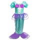 thumbnail image 1 of Vestido de princesa Ariel de La Sirenita para niñas, vestido de cola de pez con volantes de lujo para fiesta de cumpleaños, vestido elegante de Halloween, Cosplay zhangyuxiang unisex, 1 of 2
