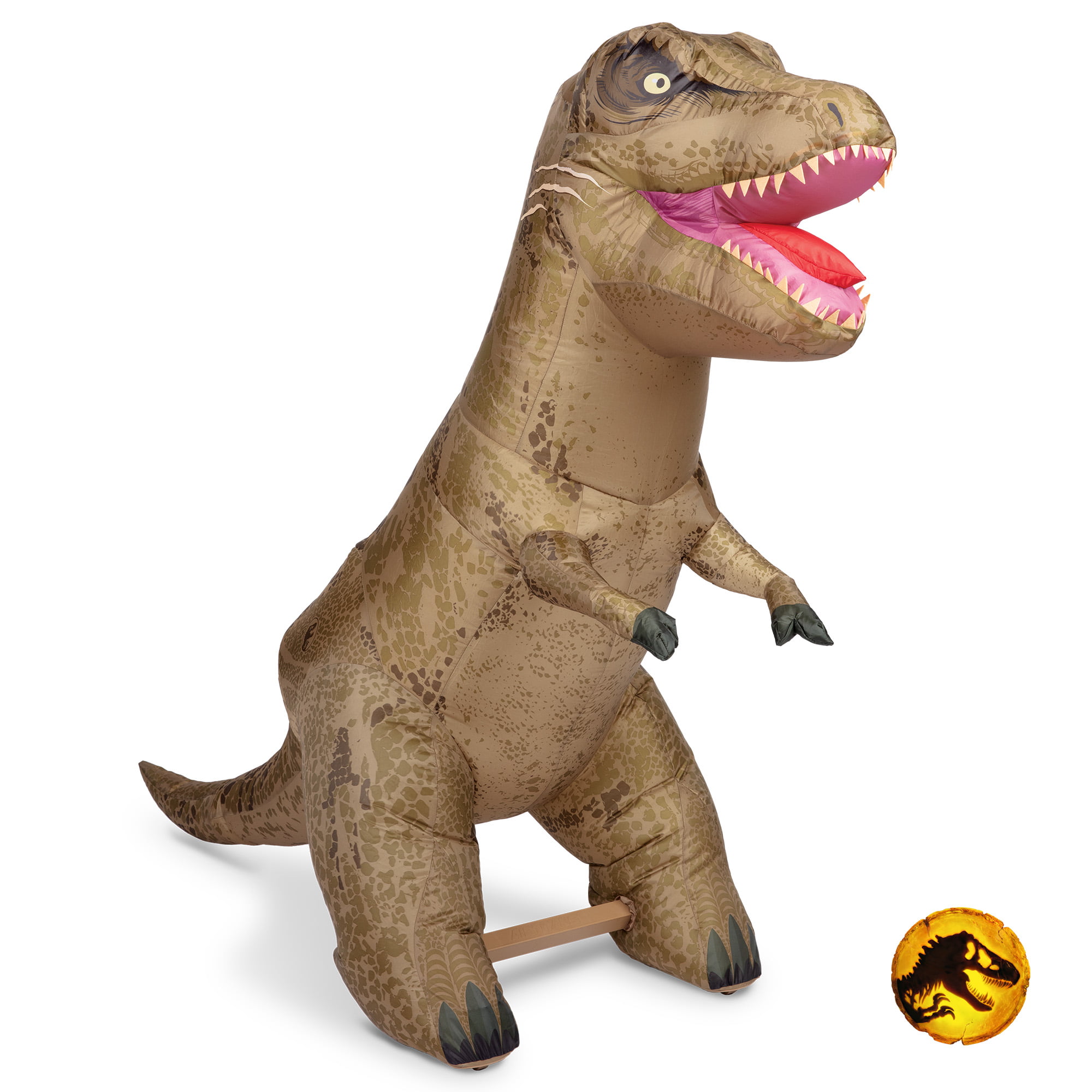 T-Rex Attack Rub Down Transfer Pack Dinosaur Scene 