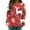 Watermelon Red, variant on Fiaer Christmas Womens Long Sleeve T Shirts Plus Size Loose Fit Knit Tops Reindeer Snowflake Loose Fit Funny Graphic Tshirts Navy XL