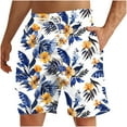 thumbnail image 3 of UVEASISHA Men's Swim Trunks 9 Inch Quick Dry Bathing Suit Big & Tall Casual Beach Shorts Tropical Palm Tree Print Board Shorts with Pockets Flash Clearance Sale Multicolor 4XL, 3 of 6