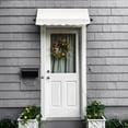 thumbnail image 2 of Awntech 4.38 Ft Charleston Sloped Fixed Awning with Scrolled Iron Arms (52.5in x 36in x 36in), White, 2 of 3