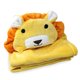 thumbnail image 2 of Manta de franela infantil de león amarillo, manta de bebé con cabeza de Animal de peluche para niños Grls 100x100cm, 2 of 12