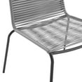 thumbnail image 4 of Fenton 5Pc Outdoor Wicker/ Metal Dining Set- Table & 4 Chairs - Gray, 4 of 6