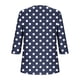thumbnail image 4 of Heisall Women's T-Shirts 3/4 Sleeve Round Neck Loose Casual Striped Non-positional Print Spring/Autumn Fashion, 4 of 7