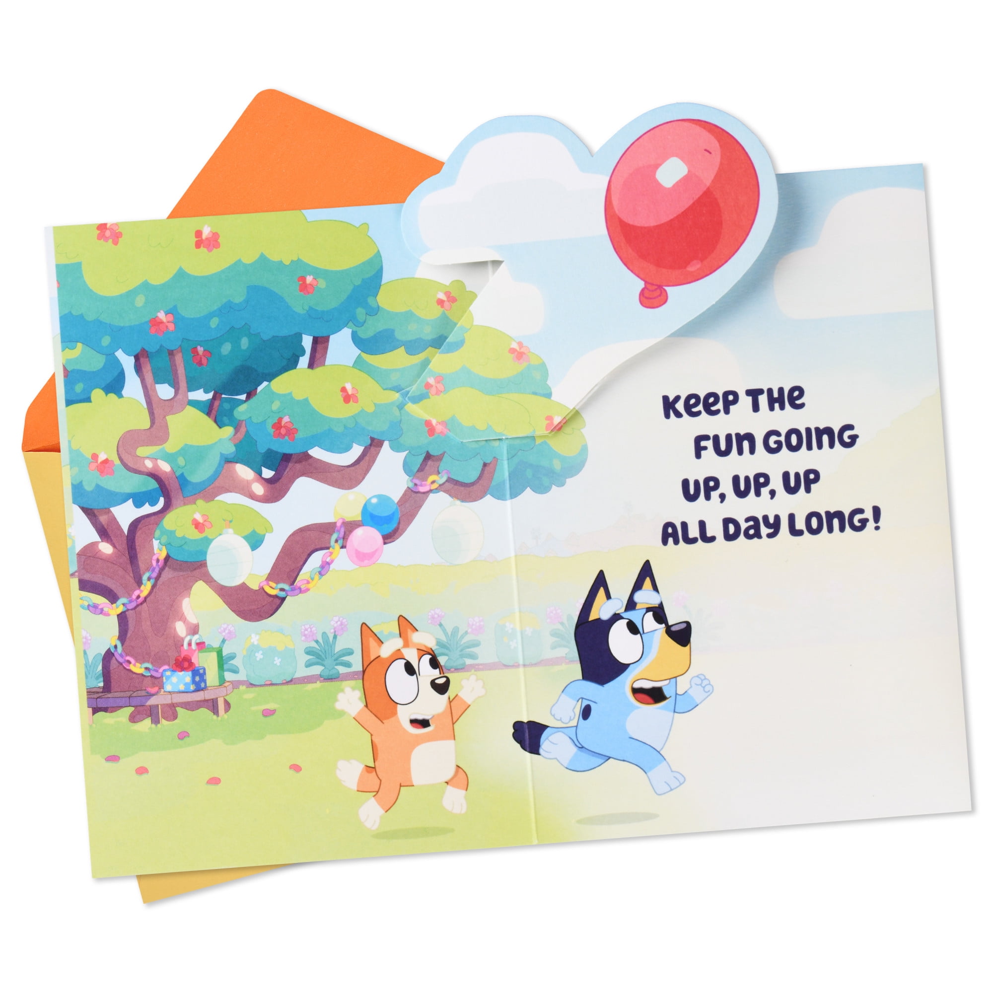Hallmark Bluey Pop-Up Birthday Card for Kid (Keep the Fun Going)