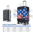 thumbnail image 6 of Fotbe Shark With USA Flag Luggage Cover Protector,Suitcase Protector,Scratch and Dirt Resistant,Fits 18-32 Inch Luggage-Large, 6 of 9