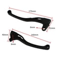 thumbnail image 4 of 2Pcs Black Aluminum Motorcycle Front Brake Clutch Levers 8mm Mounting Hole USA, 4 of 5