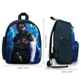 thumbnail image 6 of WWE Backpack, 17 Inch Laptop Backpack, Water-Resistant BookBag, Adjustable Shoulder Straps, Durable 600D Polyester, 6 of 6