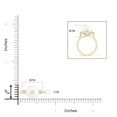 thumbnail image 4 of Angara Freshwater Cultured Pearl Ring with Diamond Accents in 14K Yellow Gold for Women | June Birthstone Jewelry for Her, 4 of 8