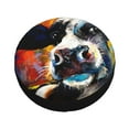 thumbnail image 3 of Gaeub Cow 14-17in Tire Cover, Spare Tire Cover, for Camper Caravan, Trailer, Car, Truck, SUV, Jeep - 15 inch, 3 of 9