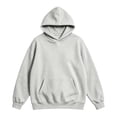 thumbnail image 2 of Fabrcox S-5xl Men Hoodie Big and Tall Fleece Mens Hoodie Sweatshirts Solid Color Fall Winter Warm Athletic Long Sleeve Pullovers for Men with Kangaroo Pocket Gray XXL, 2 of 4
