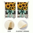 thumbnail image 3 of Heduofu Summer Sunflower Garden Flag Welcome Truck with Spring Flowers Farmhouse Holiday Outside Decorations Yard Flag 12x18in, 3 of 8