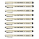 thumbnail image 1 of Estilógrafos Para Bosquejos De Manga, 9 Piezas color beige, 1 of 5