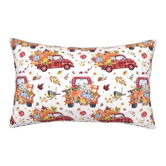 Goofa Watercolor Fall Pattern Pillow Case – Plush & Soft Cushion Cover, Hypoallergenic Throw Pillow Case for Comfortable Sleep with Envelope Closure-