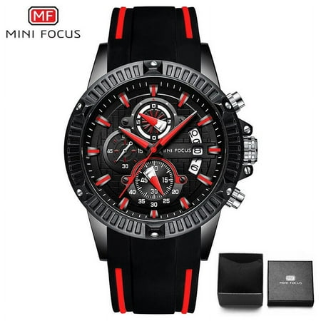MINI FOCUS Mens Watches Top Brand Luxury Fashion Sport Watch Men Waterproof Quartz Relogio Masculino Silicone Strap Reloj Hombre
