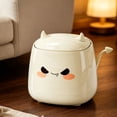 thumbnail image 6 of BinKFF Tabletop Trash Can with Lid, Mini Plastic Countertop Trash Can Wastebasket Rubbish Bin, Small Desktop Garbage Can for Bathroom Vanity, Bedroom, Office, Car, 6 of 8