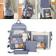 thumbnail image 5 of Mochilas escolares Mochila 4 Piezas Conjunto Mochila Bandolera Mochilas Para Estudiante Adolescente Azul azul MagiDeal Mochilas escolares, 5 of 7