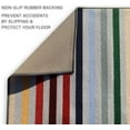 thumbnail image 4 of Runner Rug for Hallway Rainbow Design Multicolor 26 Inch or 31 Inch Wide by Your Length Choice Slip Resistant Rubber Backing Stain Resistant Pile Stair Runner, 4 of 6