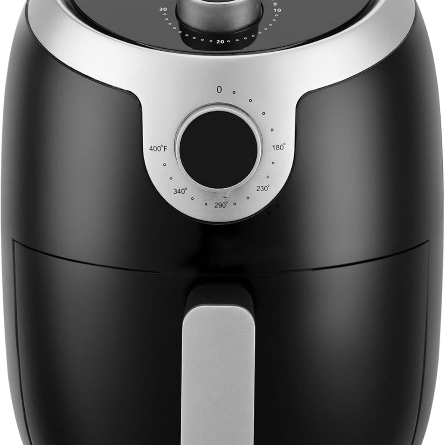 COS-23AFAKB 2.3 Quart Electric Small Air Fryer with Temperature Control, Timer, Auto Shut-Off, Non-Stick Frying Tray, 1000W Compact Mini Air Fryer (2.3 Quarts, Stainless Steel/Black) COSMO co - 23afa