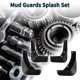 thumbnail image 2 of Guardias contra salpicaduras Unique Bargains para Volkswagen Magotan 2016-2019 con accesorios de montaje, guardabarros delanteros y traseros, 1 juego, 2 of 6