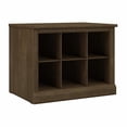 thumbnail image 1 of Pemberly Row 24W Small Shoe Bench with Shelves in Ash Brown - Engineered Wood, 1 of 7