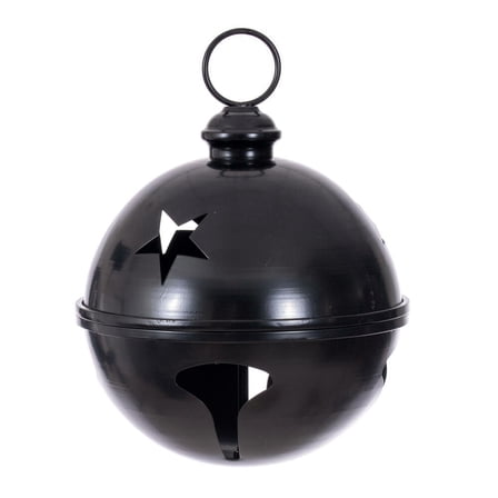 10" Black Iron Bell Ornament