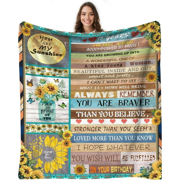 LHSHID Gifts for 13 Year Old Girl 13 Year Old Girl Gift Ideas 13 Year Old Girl Birthday Gifts for 13th Old Girl Christmas Thanksgiving Gifts 40"x50"