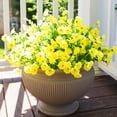 thumbnail image 4 of Flores artificiales de otoño HyeFlora Yellow Silk Morning Glory, 4 of 9