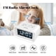 thumbnail image 3 of Radio Alarm Clock with Dual Alarms, Digital Alarm Clock with 2 USB Charging Ports (White), 3 of 3