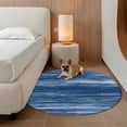 thumbnail image 2 of Navy Blue Round Area Rug 3Ft Washable Small Circle Rugs for Kitchen Entryway, Vintage Modern Abstract Art Ombre Non-Slip Carpet Floor Mats Indoor Outdoor Carpet Runner Aesthetic Home Decor, 2 of 8