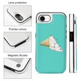 thumbnail image 3 of Ant Ski Leather Wallet Case for iPhone 16 Pro Max 16E 16SE4 16PRO Wallet Case Card Holder Flip, 3 of 7