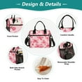 thumbnail image 3 of ALAZA Pink Cherry Blossoms Flower Insulated Lunch Bag Reusable Tote Box Adjustable Shoulder Strap for Work Picnic, 3 of 6
