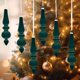 thumbnail image 1 of Bola de terciopelo con forma de DMDUOU para colgar en el escaparate, decoración para árbol de Navidad, decoración para escenario, color verde, 1 of 4
