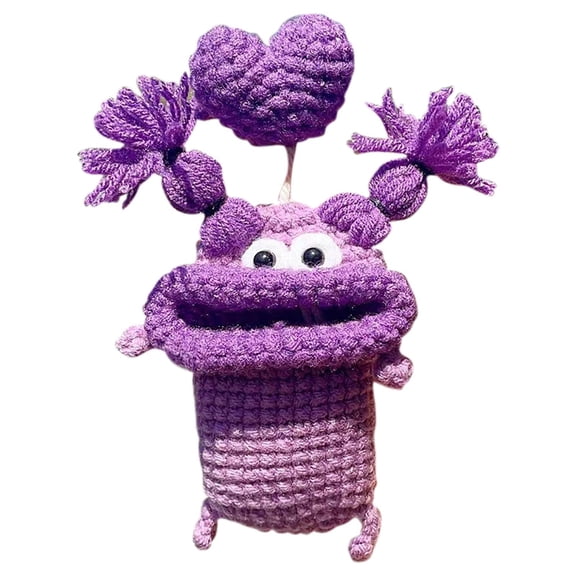 ToyKingdee Funny Handmade Crochet Key Case/Holder, Handwoven Car Key Cover Pocket Lighters Bag Key Fob Case