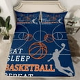 thumbnail image 2 of Castle Fairy Boys Girls Eat Sleep Basketball Full Size Sheets 4-Piece,Ball Gamer Breathable Bed Sheets,Sport Theme Lightweight Sheet Sets,Luxury Bedroom Decor, 2 of 7