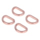 thumbnail image 4 of 10 Uds. De anillos en D, hebillas decorativas para bolsos, confiables, duraderas, brillantes, cómodas, pequeñas y compactas, para manualidades DIY, oro rosa, 4 of 5