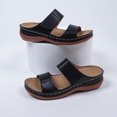 thumbnail image 4 of Sandalias romanas con punta abierta y tacón de cuña para mujer, estilo vintage, pantuflas Wmkox8yii ytu7421, 4 of 6