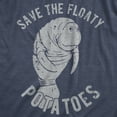 thumbnail image 2 of Mens Save The Floaty Potatoes T Shirt Funny Manatee Conservation Tee Graphic Tees, 2 of 9