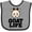 Heather and Black, variant on Inktastic Goat Life Boys or Girls Baby Bib