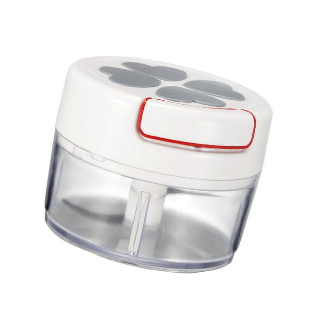 Bearachild Prensa Manual de ajo, picadora de pimienta de cocina de 170ml, picadora Manual, molinillo de jengibre portátil, herramientas de cocina Cocina y Comedor Gris