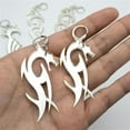 thumbnail image 4 of QQTDFG Acrylic Cool Chic Totem Dragon Earrings Darts Hoop Earrings Dragon Pattern-4, 4 of 9