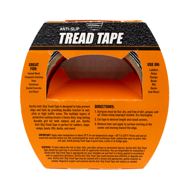 Anti-Slip Tread Tape, 10 Feet, Black photo 2