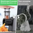 thumbnail image 5 of Electric Cheese Grater, Electric Slicer Shredder with 5 Versatile Blades, Electric Slicer Shredder, Digital Salad Machine for Fruits, Vegetables, Cheeses, 5 of 6